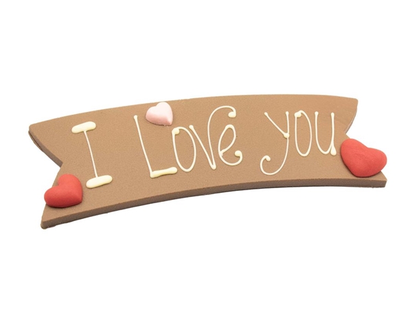 Chocolade boodschap " I love You"